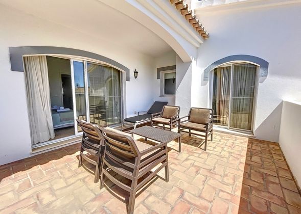 Upstairs terrace off twin bedroom, 620 dunas douradas
